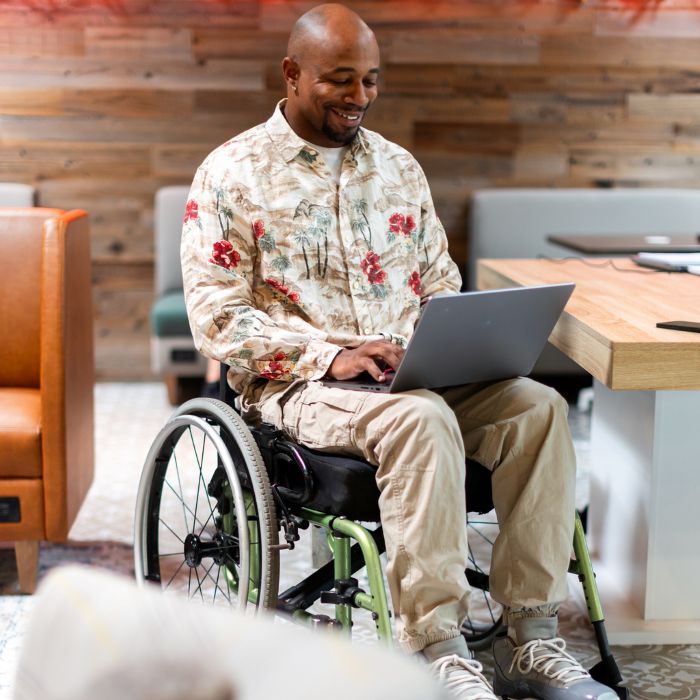 association member filling out easy data collection form