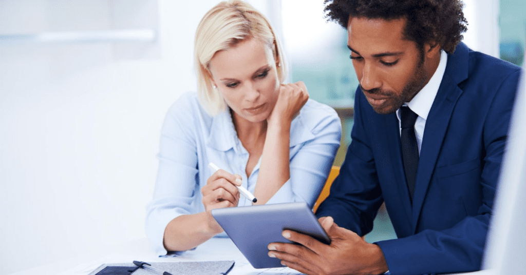 Managers developing marketing strategy