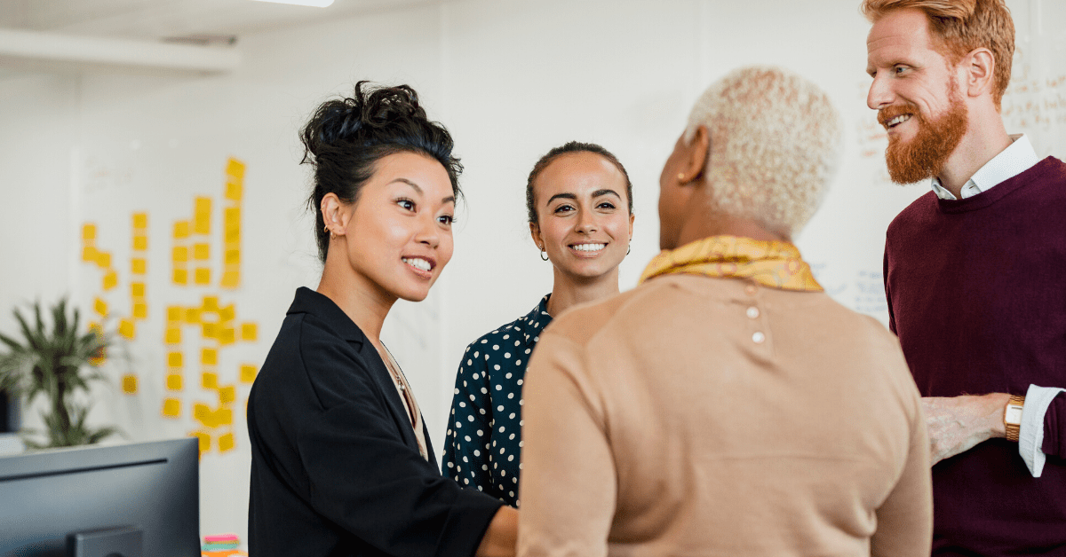 Connecting employees with an employee community