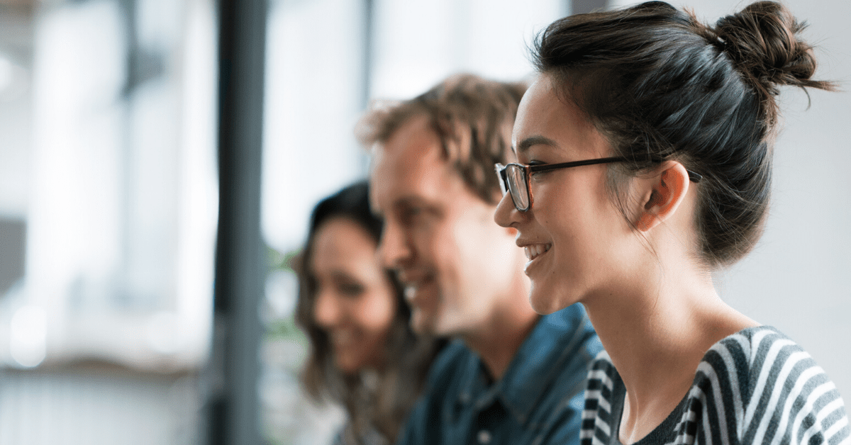 Association members listen to presentation