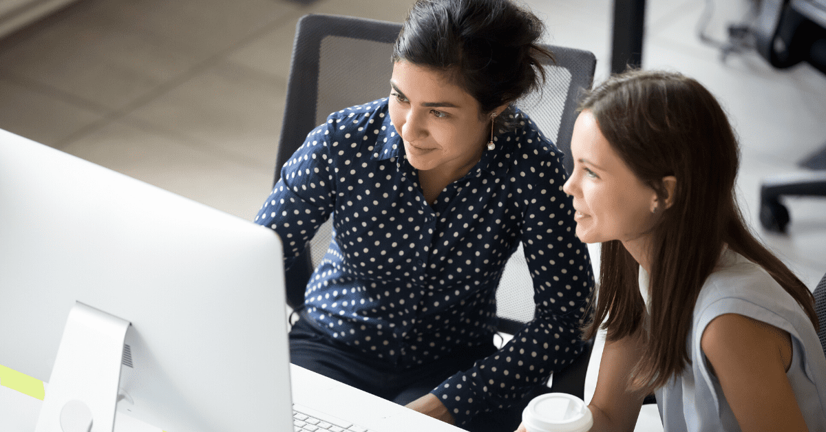 Association members look at facebook group