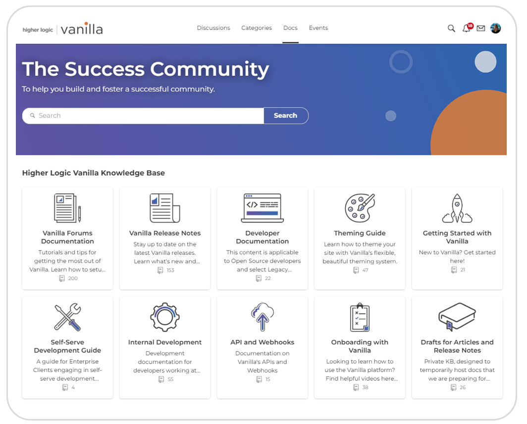 Higher Logic Vanilla Knowledge Base